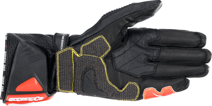 ALPINESTARS GP Tech V2 S Gloves - Black/White/Fluo Red - 3XL 3556422-1231-3X