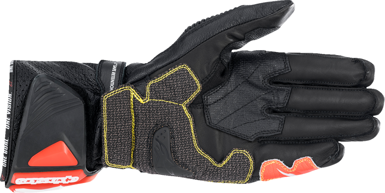 Guantes ALPINESTARS GP Tech V2 S - Negro/Rojo fluo brillante - Grande 3556422-1231-L