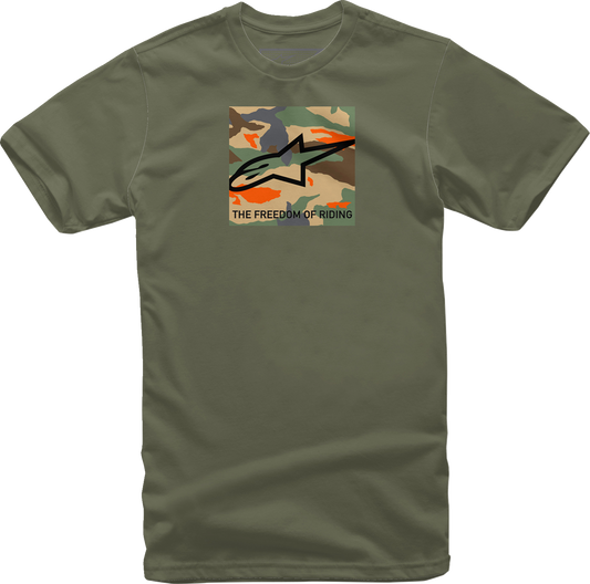 ALPINESTARS Free Camo T-Shirt - Military - Large 1232-72220-690L