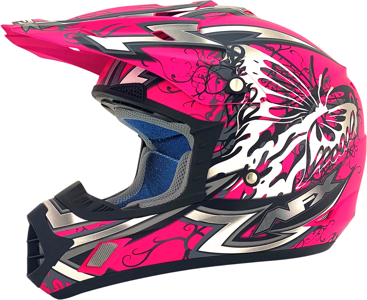 AFX FX-17 Helmet - Butterfly - Matte Hot Pink - XL 0110-7110