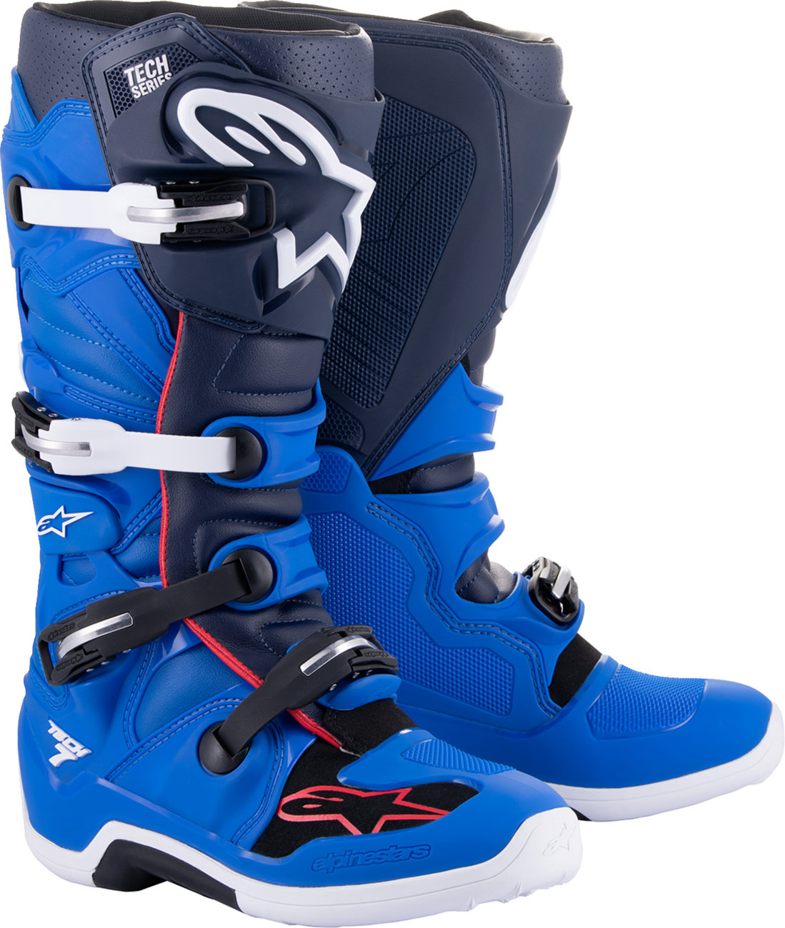 ALPINESTARS Tech 7 Boots - Blue/Red/Navy - US 9 2012014-7058-9