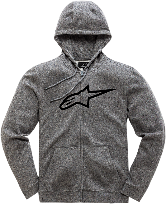 ALPINESTARS Ageless 2 Zip Hoodie - Heather Gray/Black - Large 1038530521126L