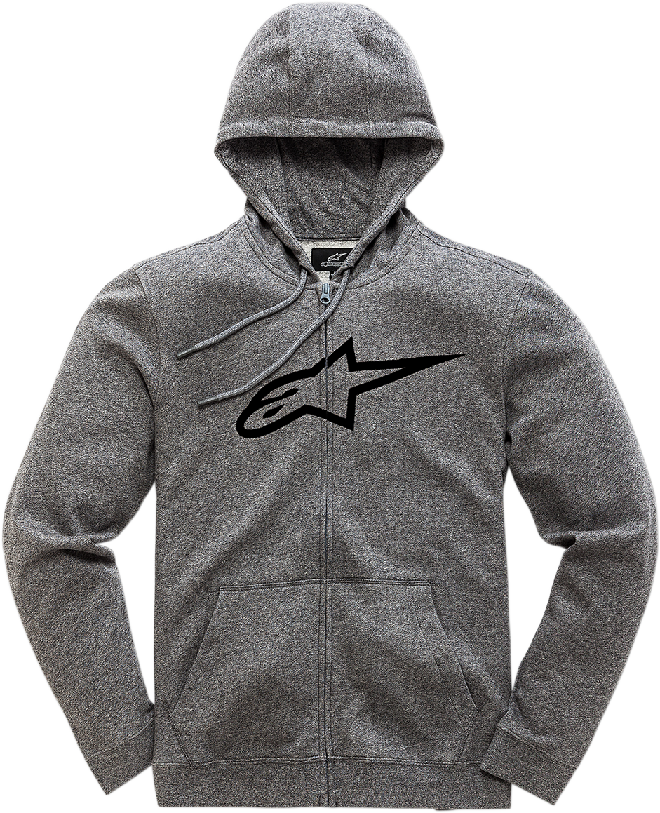 ALPINESTARS Ageless 2 Zip Hoodie - Heather Gray/Black - 2XL 10385305211262X