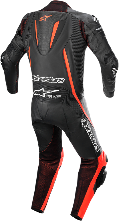 ALPINESTARS Fusion 1-Piece Suit - Black/Red Fluorescent - US 40 / EU 50 3153022-1030-50