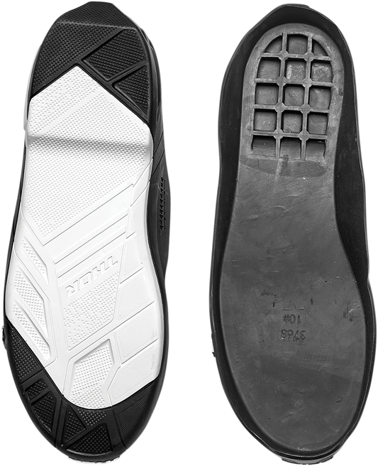 THOR Radial Boots Replacement Outsoles - Black/White - Size 7-8 3430-0895