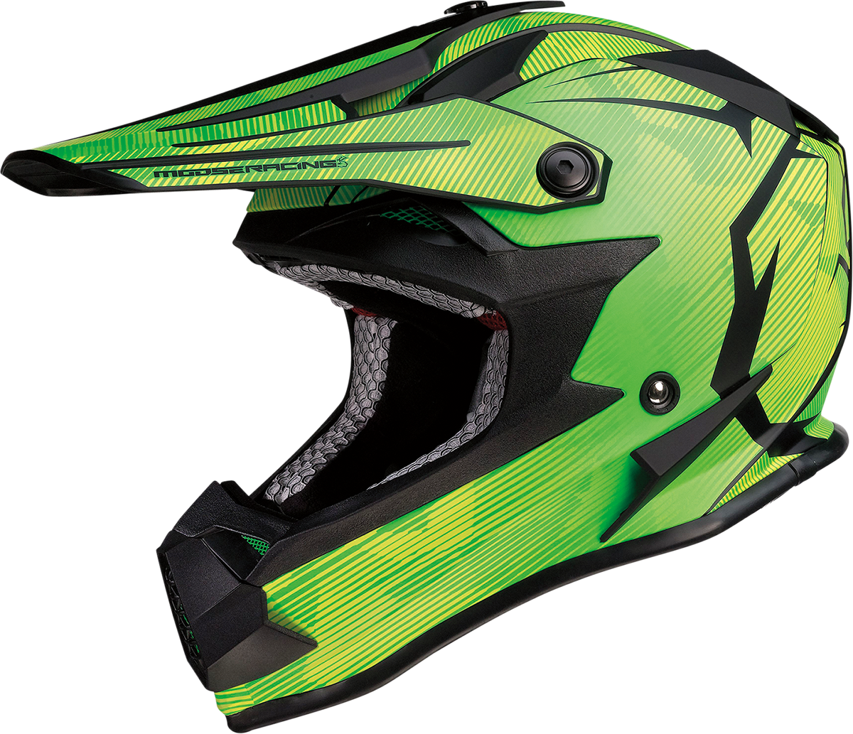 MOOSE RACING Youth F.I. Helmet - Agroid Camo - MIPS® - Yellow/Green - Large 0111-1525