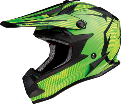 MOOSE RACING Youth F.I. Helmet - Agroid Camo - MIPS® - Yellow/Green - Large 0111-1525