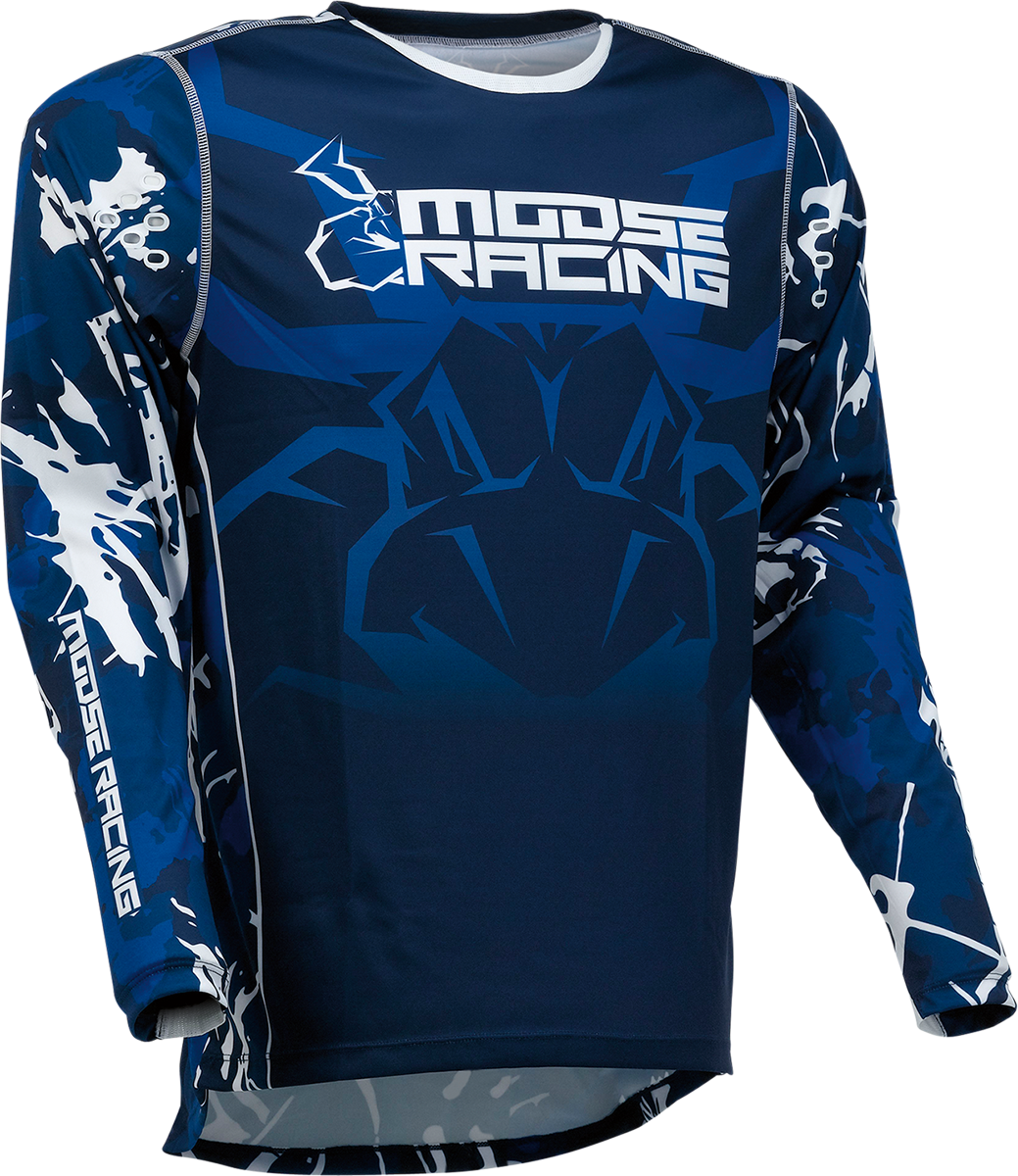 MOOSE RACING Agroid Jersey - Blue/White - Small 2910-7006