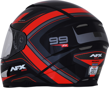 AFX FX-99 Helmet - Recurve - Black/Red - XL 0101-11114
