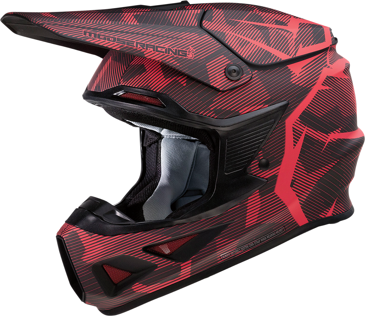 MOOSE RACING F.I. Helmet - Agroid Camo - MIPS® - Red/Black - Large 0110-7762