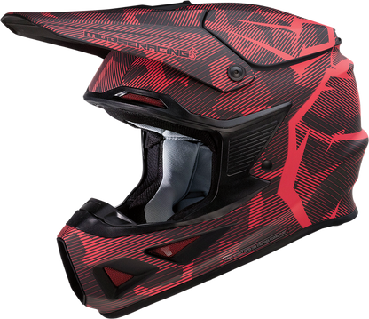 MOOSE RACING F.I. Helmet - Agroid Camo - MIPS® - Red/Black - Large 0110-7762