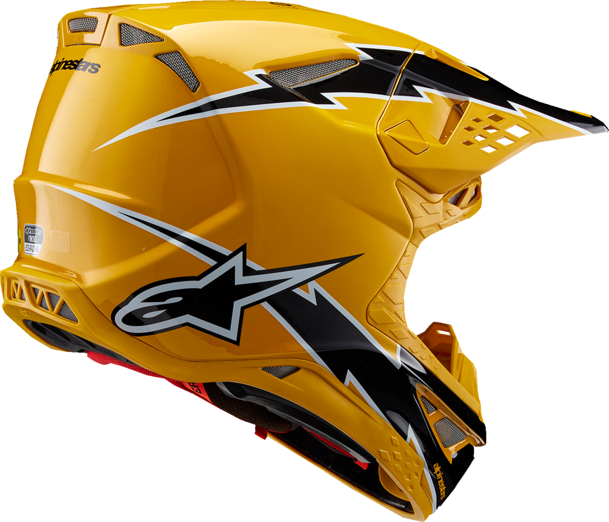 Casco ALPINESTARS Supertech M10 - Ampress - MIPS - Negro brillante/Amarillo - 2XL 8300823-1414-2X 