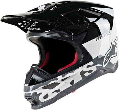 ALPINESTARS Supertech M8 Helmet - Radium - MIPS - White/Black/Mid Gray Glossy - XS 8301519-2182-XS