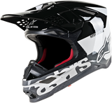 ALPINESTARS Supertech M8 Helmet - Radium - MIPS - White/Black/Mid Gray Glossy - Large 8301519-2182-LG