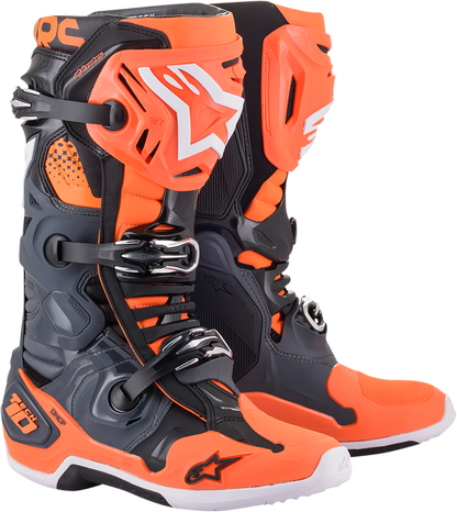 ALPINESTARS Tech 10 Boots - Fluorescent Orange/Cool Gray - US 10 2010020-9040-10