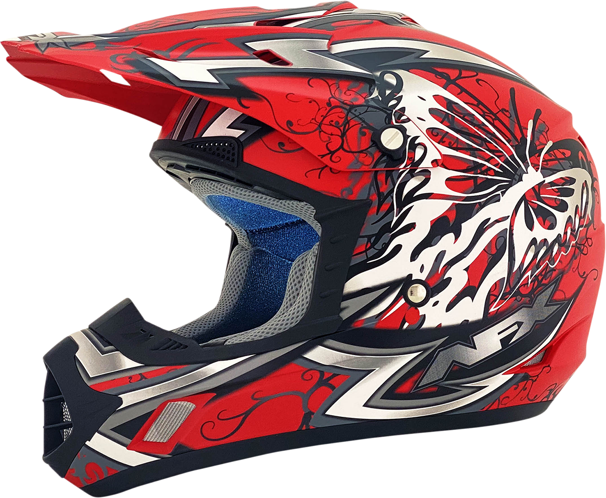 AFX FX-17 Helmet - Butterfly - Matte Ferrari Red - Medium 0110-7118