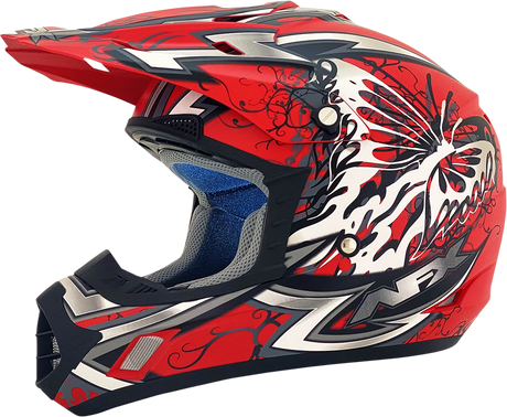 AFX FX-17 Helmet - Butterfly - Matte Ferrari Red - XL 0110-7120
