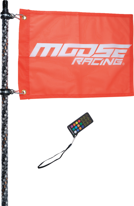 MOOSE RACING 3' Whip Light - RGB - Black - Chase SB-CHSBTR-131PU