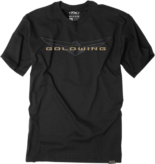 FACTORY EFFEX Goldwing Sketched T-Shirt- Black - Large 25-87814