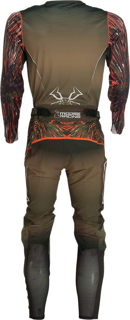 MOOSE RACING Agroid Jersey - Olive/Orange - XL 2910-6985