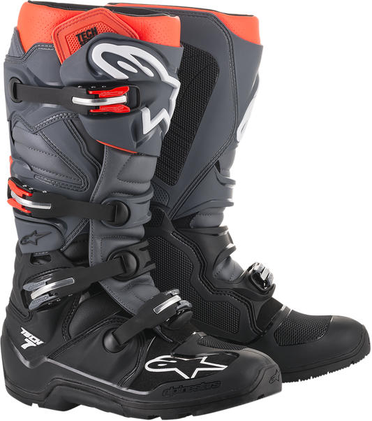 ALPINESTARS Tech 7 Enduro Boots - Black/Gray - US 12 2012114113312
