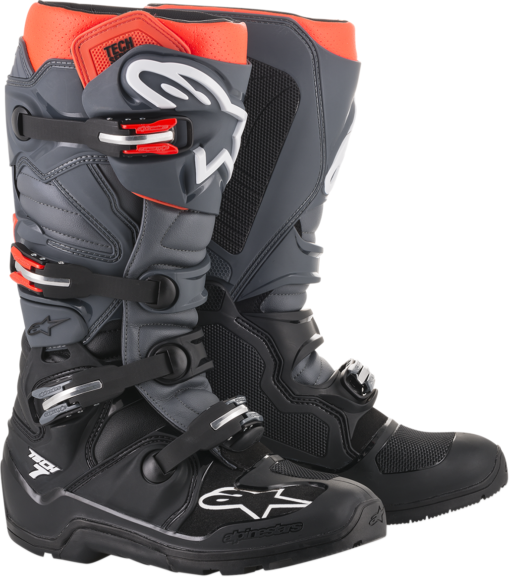 Botas de enduro ALPINESTARS Tech 7 - Negro/Gris - US 9 201211411339 