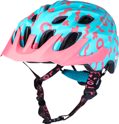 KALI Youth Chakra Plus Helmet - Zwiggles - Matte Seafoam/Salmon 0221421212