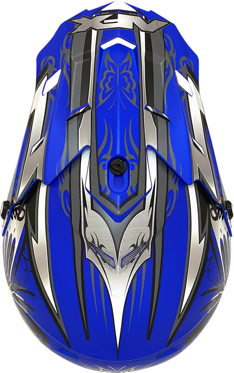 AFX FX-17Y Helmet - Butterfly - Matte Blue - Small 0111-1387