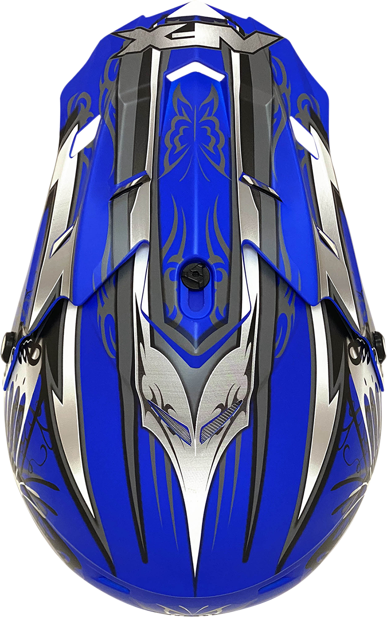 Casco AFX FX-17Y - Mariposa - Azul mate - Grande 0111-1389 