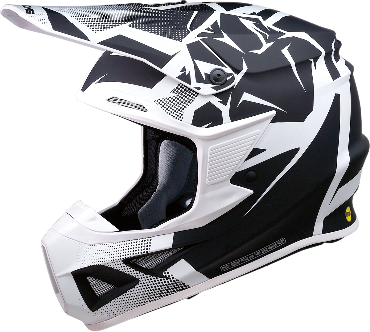 MOOSE RACING F.I. Helmet - Agroid™ - MIPS® - White/Black - Large 0110-6701