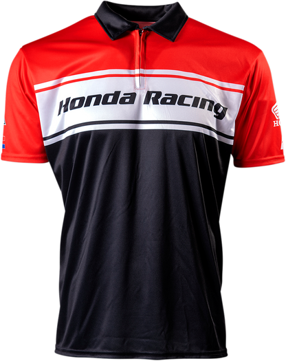 FACTORY EFFEX Honda Team Pit Shirt - Red/Black - Large 23-85304