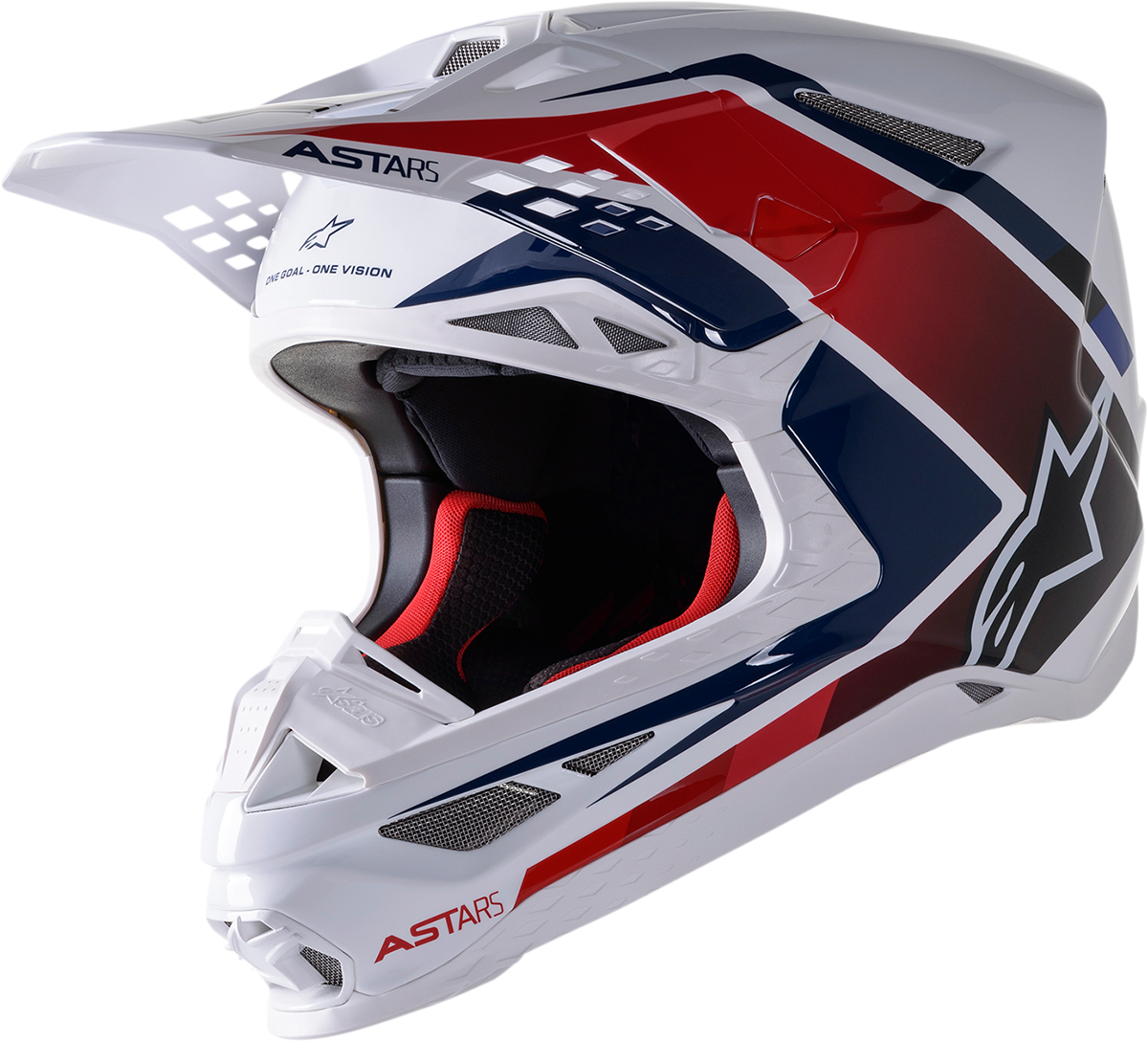 Casco ALPINESTARS Supertech M10 - Meta 2 - MIPS - Blanco/Rojo/Azul - Grande 8300422-2378-LG 