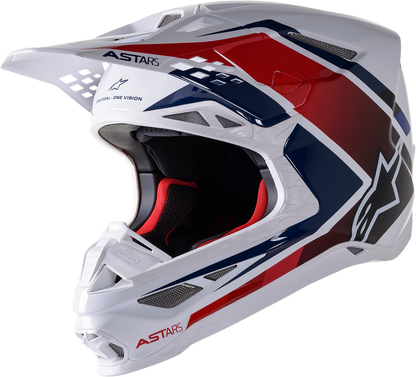 ALPINESTARS Supertech M10 Helmet - Meta 2 - MIPS® - White/Red/Blue - Small 8300422-2378-SM