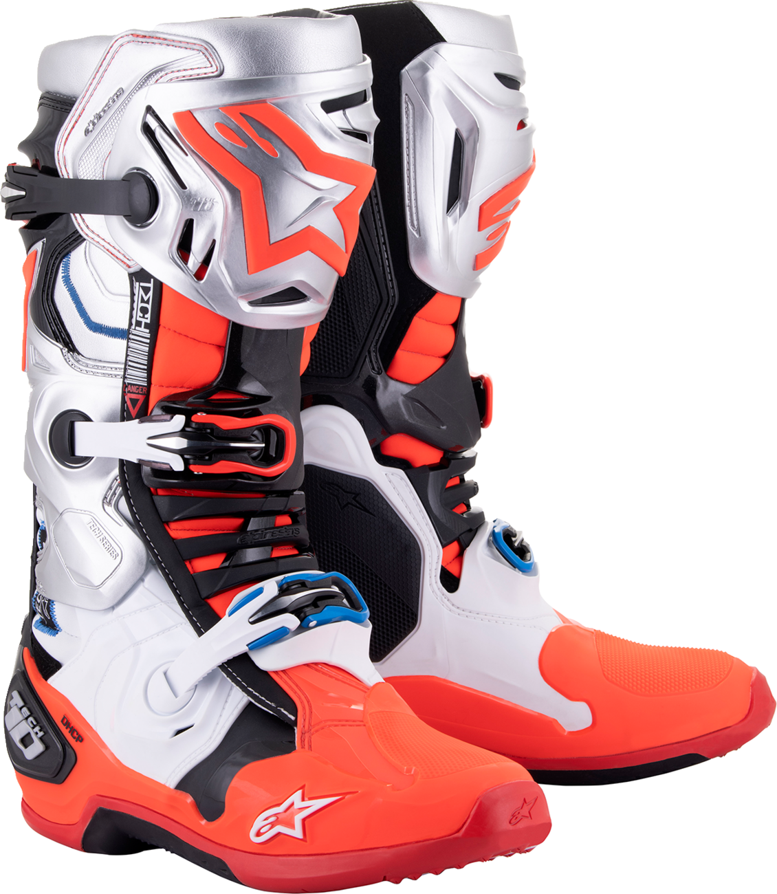 ALPINESTARS Limited Edition Vision Tech 10 Boots - Black/White/Silver/Red - US 12 2010020-1283-12