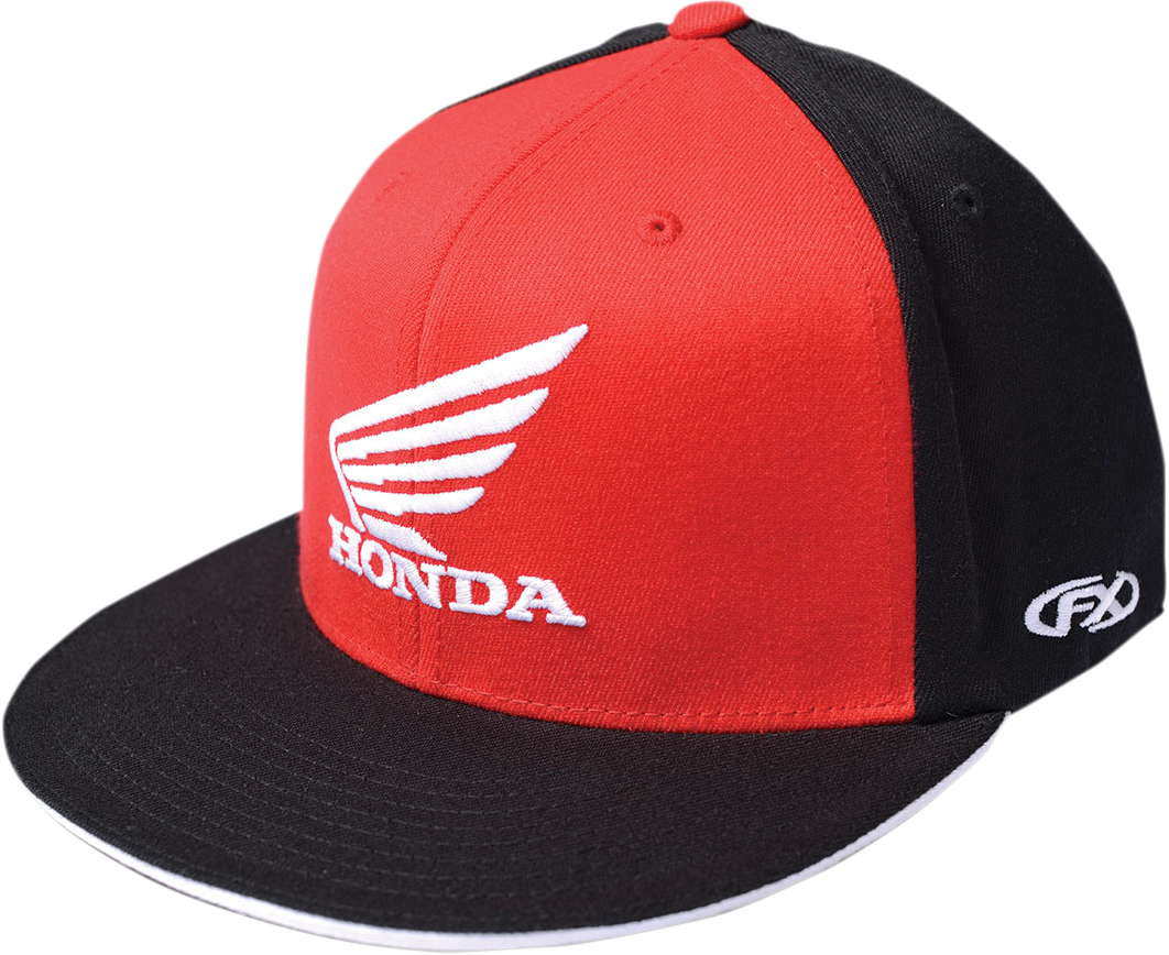 FACTORY EFFEX Honda Wing Flexfit® Hat - Red/Black - Small/Medium 15-88344