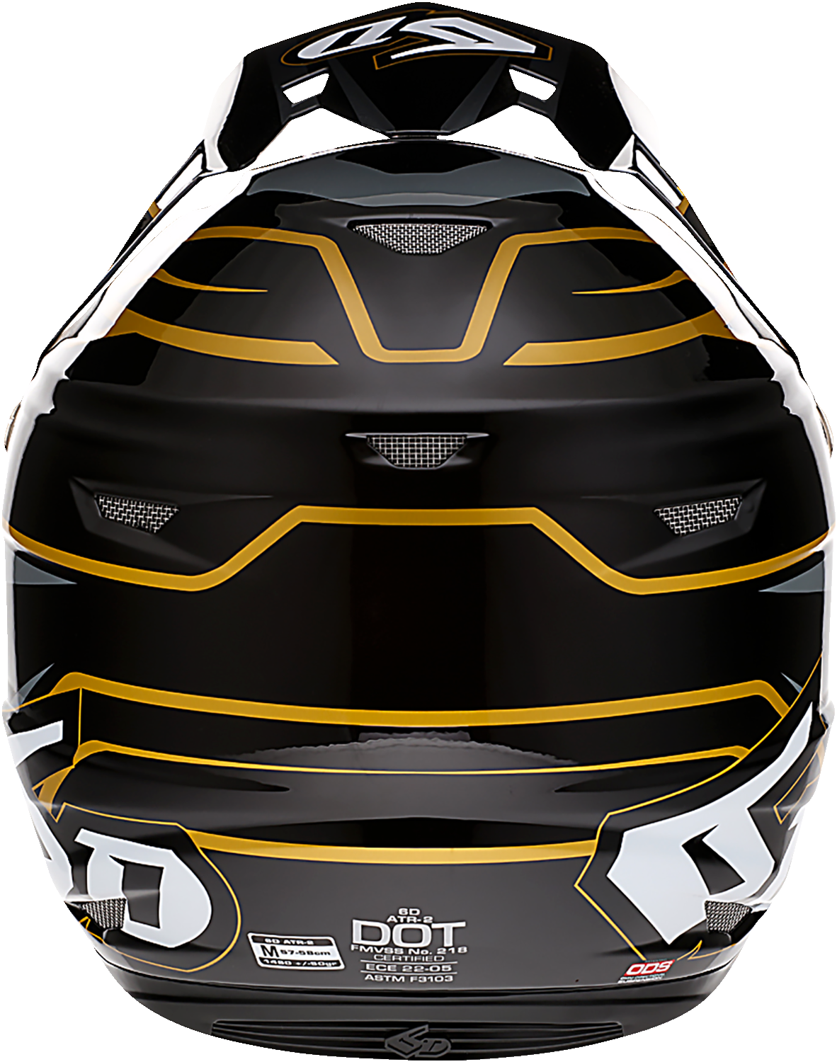 6D ATR-2 Helmet - Phase - Black/Gold - 2XL 12-2809