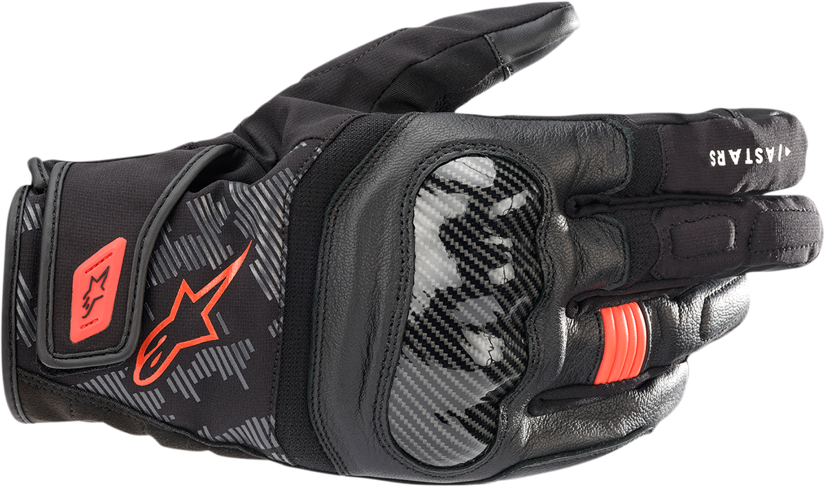 ALPINESTARS SMX Z Drystar® gloves - Black/Fluo Red - Medium 3527421-1030-M