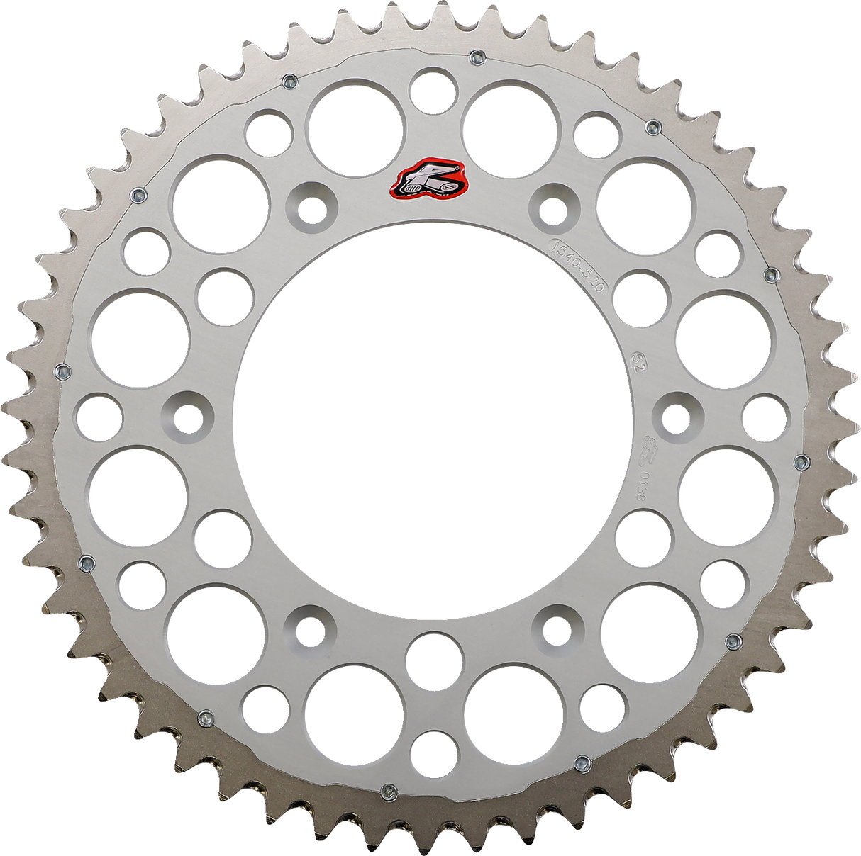 RENTHAL Twinring™ Rear Sprocket - 52 Tooth - Silver 1540-520-52GPSI