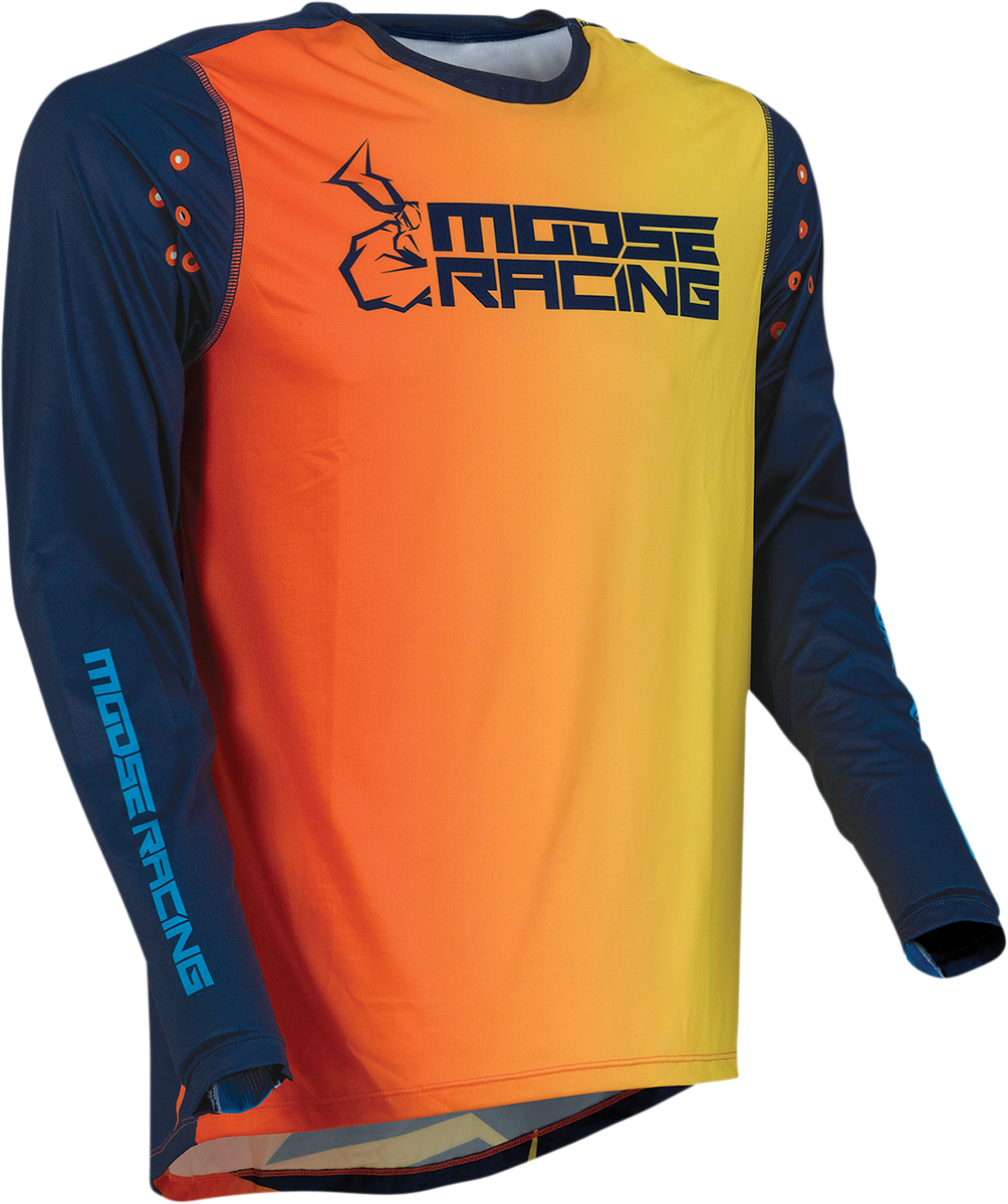 MOOSE RACING Agroid Jersey - Navy/Orange - Medium 2910-6405