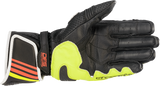 ALPINESTARS GP Plus R v2 Gloves - Metallic Gray/Black/Fluo Yellow/Fluo Red - XL 3556520-9135-XL