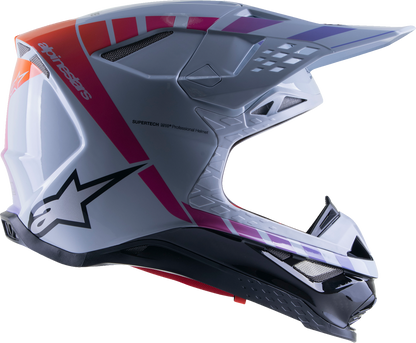 ALPINESTARS Supertech M10 Helmet - Daytona - MIPS® - Haze Gray/Orange Fluo/Rhodamine - XL 8302423-9243-XL