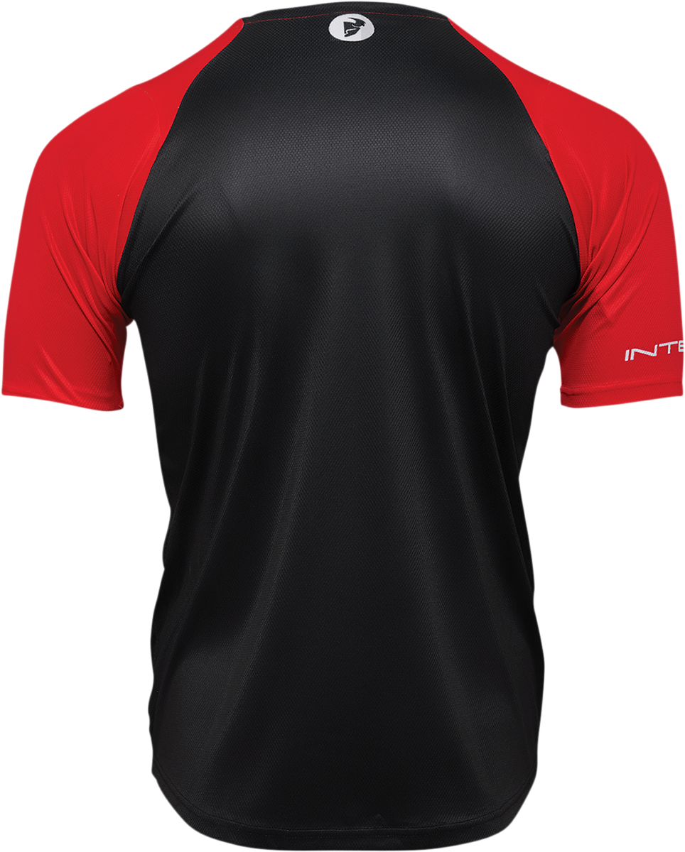 THOR Intense Chex Jersey - Red/Black - Large 5120-0141