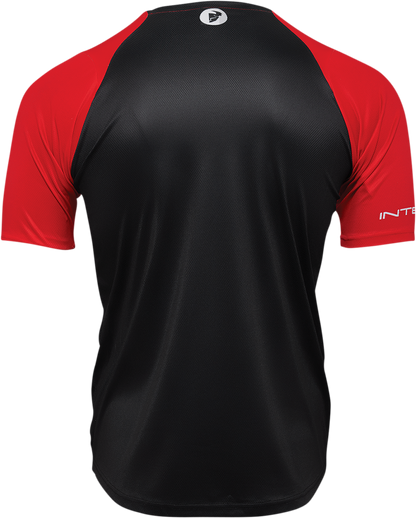 THOR Intense Chex Jersey - Red/Black - Large 5120-0141