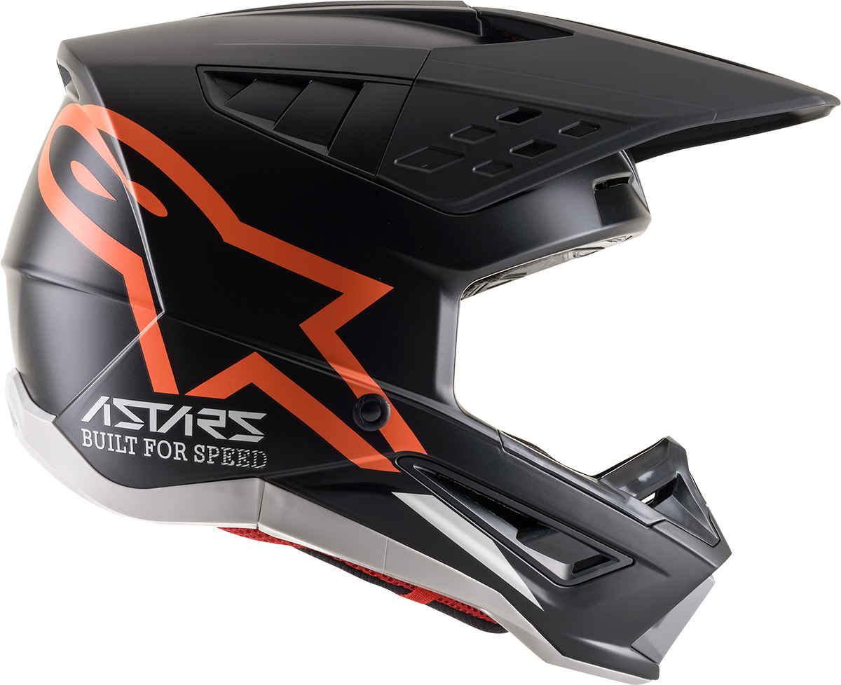 ALPINESTARS SM5 Helmet - Compass - Matte Black/Orange Fluo - XS 8303321-1149-XS