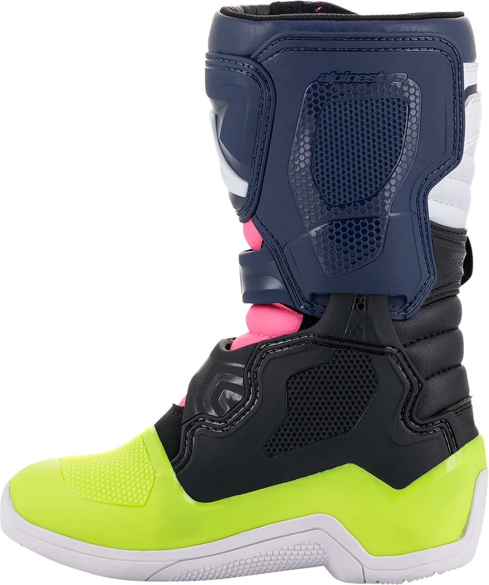 ALPINESTARS Youth Tech 3S Boots - Black/Blue/Pink - US 10 2014518-1176-10