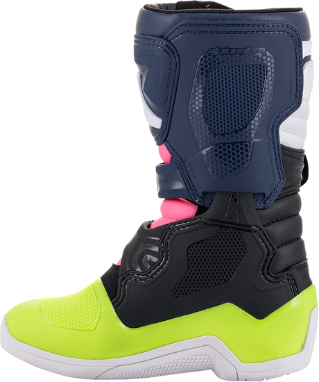 ALPINESTARS Youth Tech 3S Boots - Black/Blue/Pink - US 10 2014518-1176-10