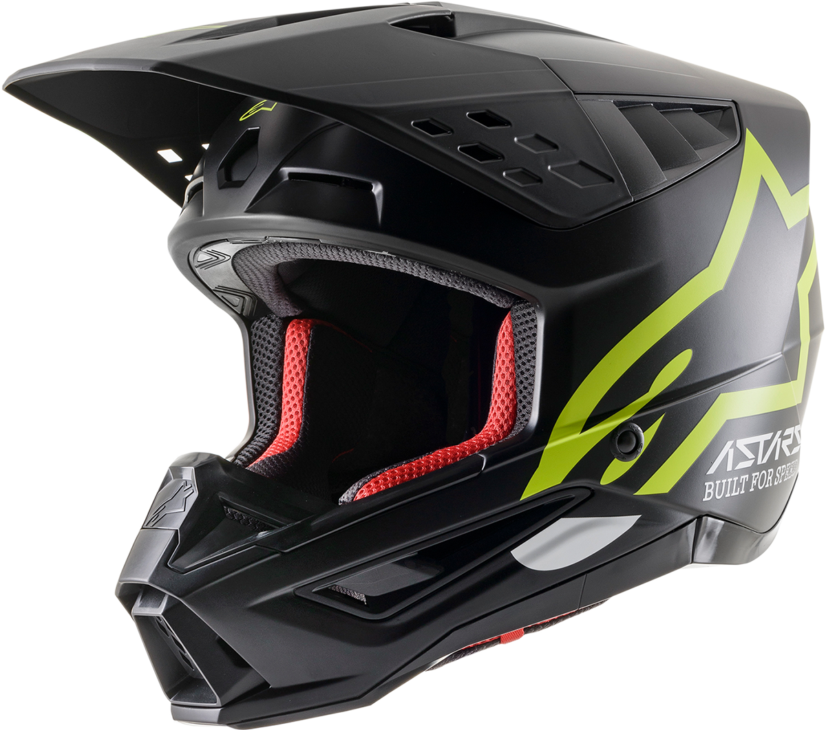 ALPINESTARS SM5 Helmet - Compass - Matte Black/Yellow Fluo - Medium 8303321-1559-MD