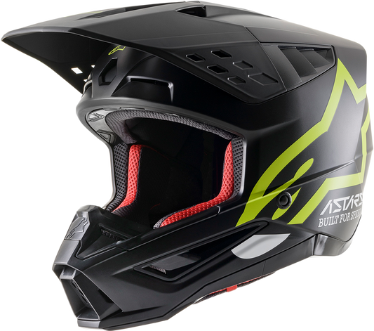 ALPINESTARS SM5 Helmet - Compass - Matte Black/Yellow Fluo - Medium 8303321-1559-MD