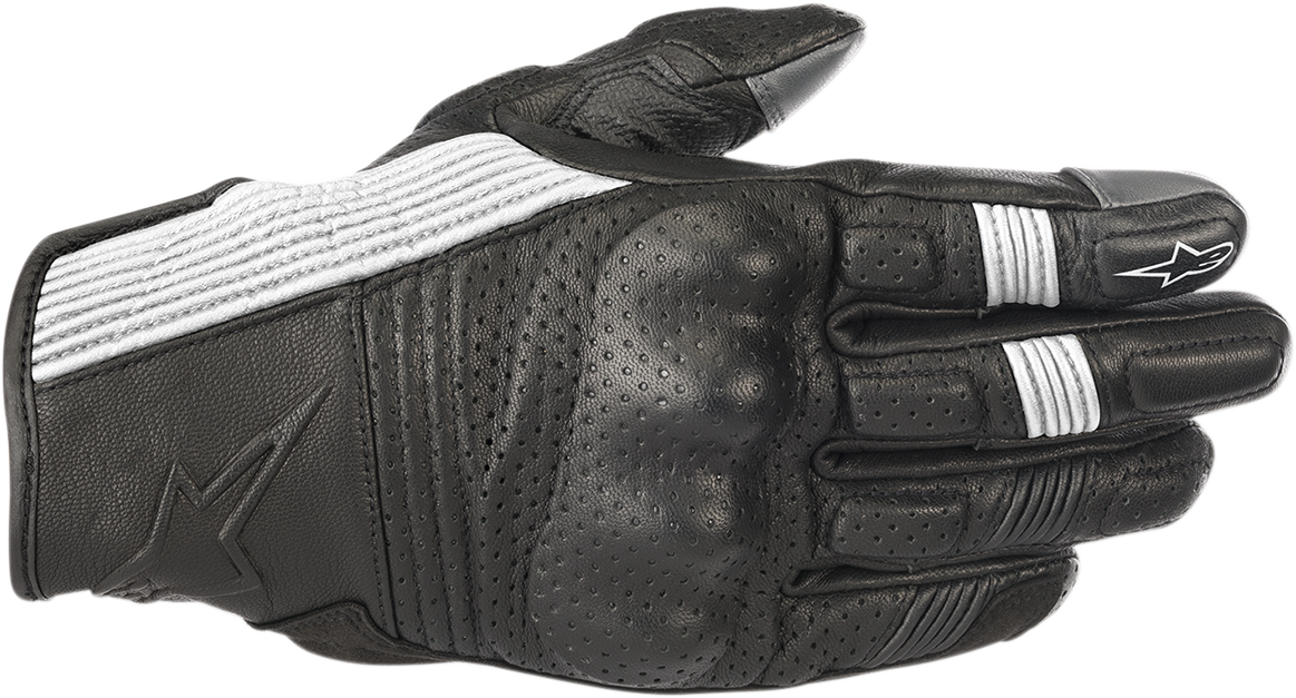 ALPINESTARS Mustang V2 Gloves - Black/White - Small 3566118-12-S