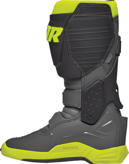 THOR Radial Boots - Gray/Fluorescent Yellow - Size 9 3410-2747